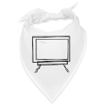 Tafel handgezeichnet - Bandana - Weiß - Vorne