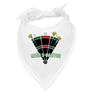 Mein 9-Darter  - Bandana - Weiß - Vorne