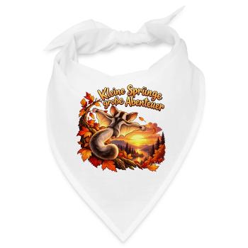 Kleine Sprünge Große Abenteuer - Bandana - Weiß - Vorne