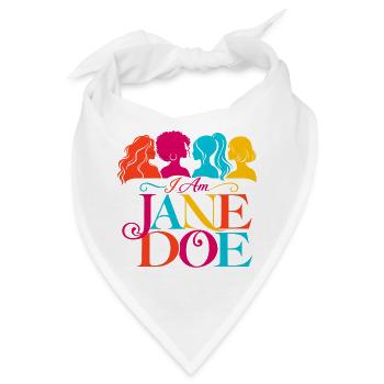 Ich bin Jane Doe - Bandana - Weiß - Vorne