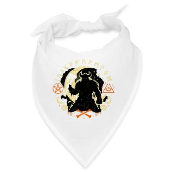 Monddämonen Krieger - Bandana - Weiß - Vorne