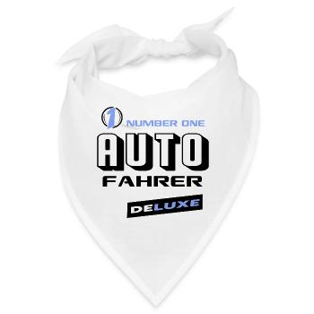 Autofahrer Number One Deluxe Bester Fahrzeuge - Bandana - Weiß - Vorne