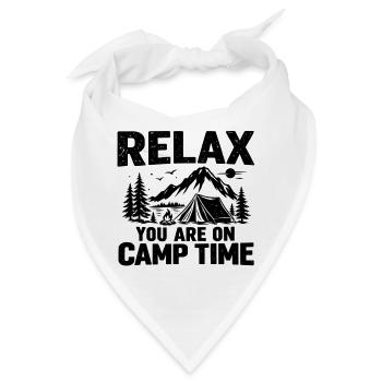 Camping Buddies Bergabenteuer Glamping-Kunst - Bandana - Weiß - Vorne