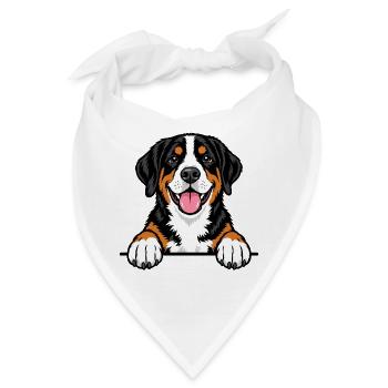 Grosser Schweizer Sennenhund - Bandana - Weiß - Vorne