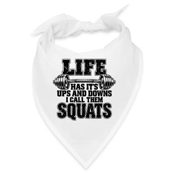 Lustige Fitness-Gewichtheber-Gym-Workout-Motivation - Bandana - Weiß - Vorne