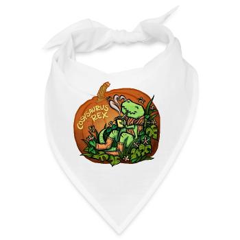 Cosysaurus Rex mit Blümchen (NO AI / Ohne KI) - Bandana - Weiß - Vorne