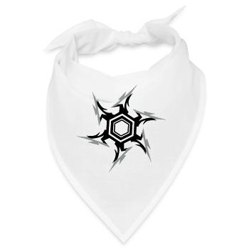 Ninja Wurfstern - Bandana - Weiß - Vorne