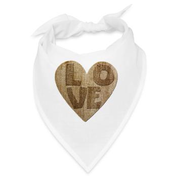 Love - Love - Bandana - Weiß - Vorne