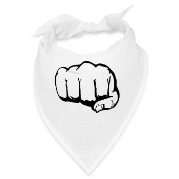 Faust (1c) - Bandana - Weiß - Vorne