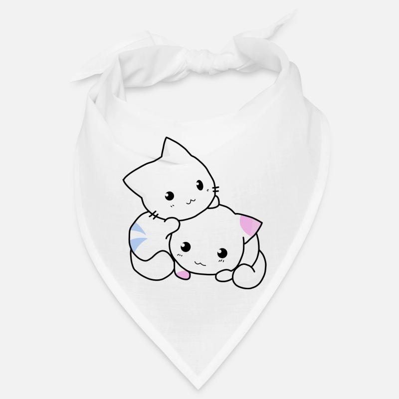 katze,kätzchen,niedlich - Bandana - Weiß