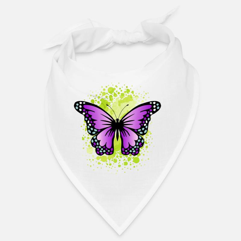 papillon - Bandana - blanc
