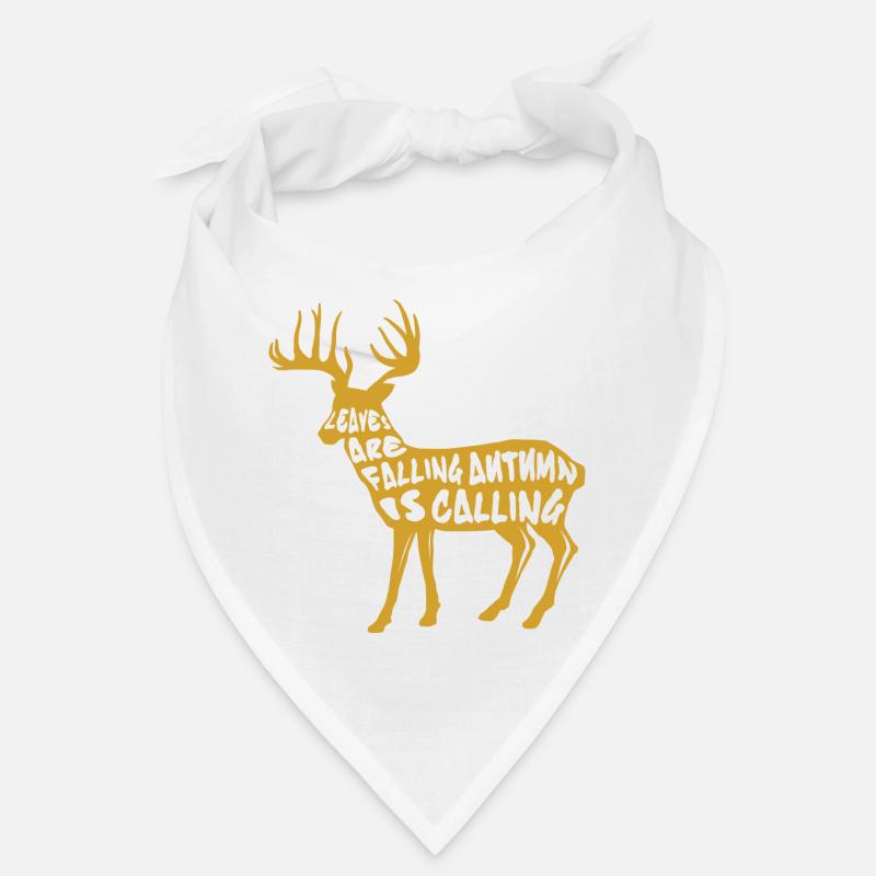 Hirsch Rentier Herbst Blätter Geschenk Bandana