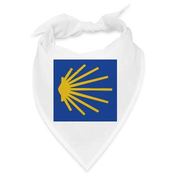 Muschel Wegweiser - Bandana - Weiß - Vorne