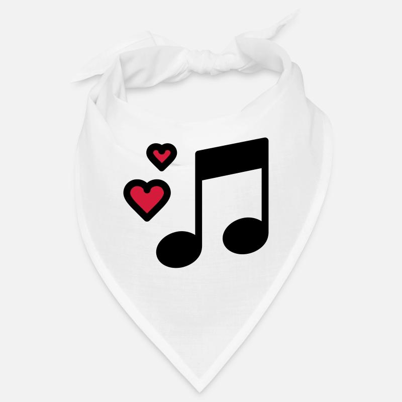 Romantic music note Bandana