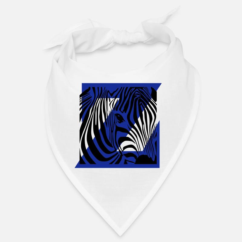 Zebra Mix - Bandana - blanc