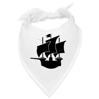 segelschiff hanse kogge - Bandana - Weiß - Vorne