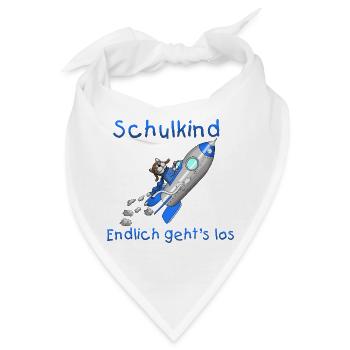 Schulkind - Schulanfang - Bandana - Weiß - Vorne