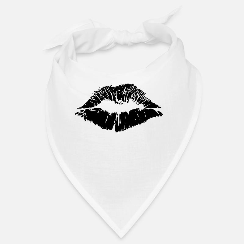 Lips / lip print 1c Bandana
