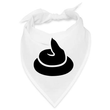 Scheißhaufen - Bandana - Weiß - Vorne