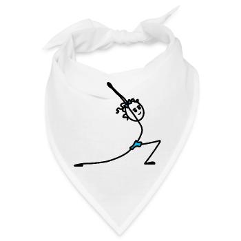 Yoga-Übung Sonnengruß - Bandana - Weiß - Vorne
