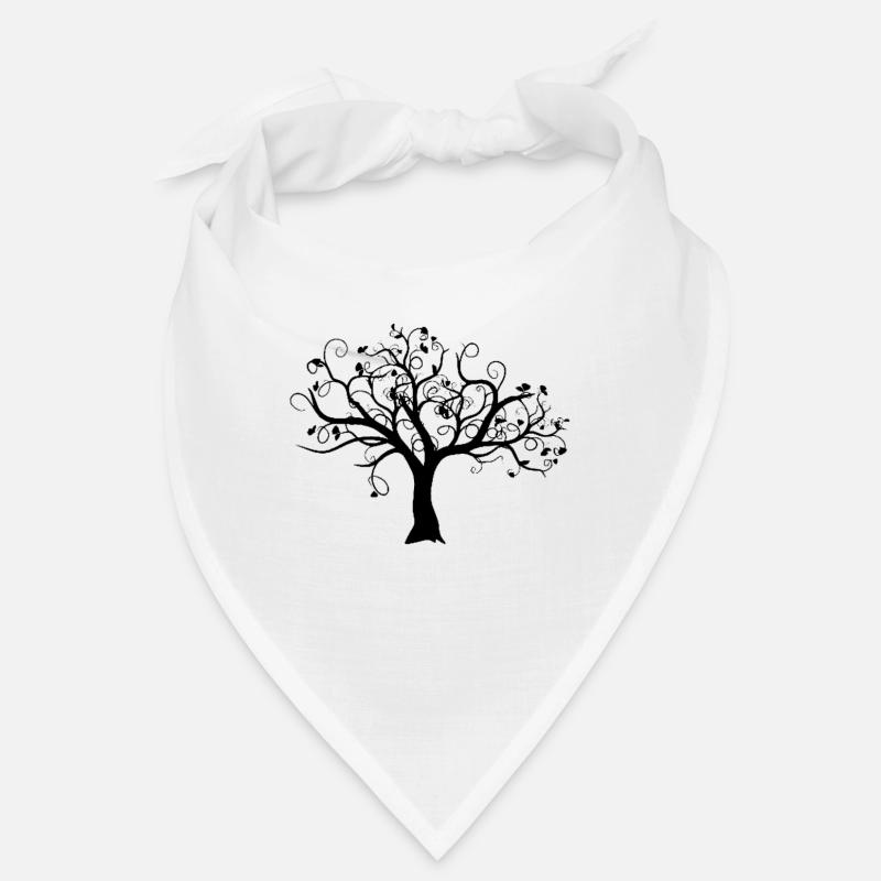 Baum - Bandana - Weiß