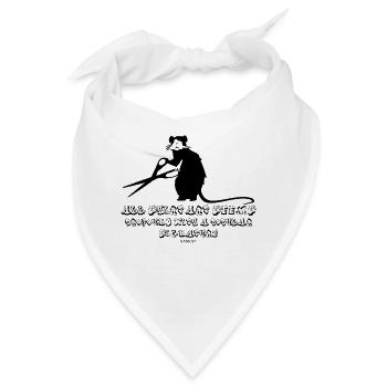 All ShirtArt seem profound with an popular Banksy - Bandana - Weiß - Vorne