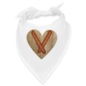Woodheart - Ahle Wurscht - Bandana - Weiß - Vorne