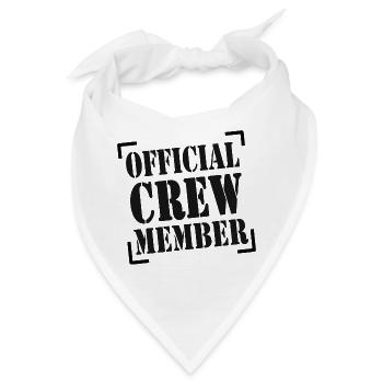 OFFICIAL CREW MEMBER - Bandana - Weiß - Vorne