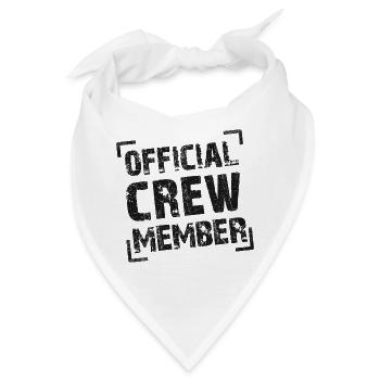official crew member - Bandana - Weiß - Vorne