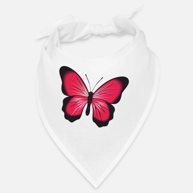 Roter Schmetterling Bandana