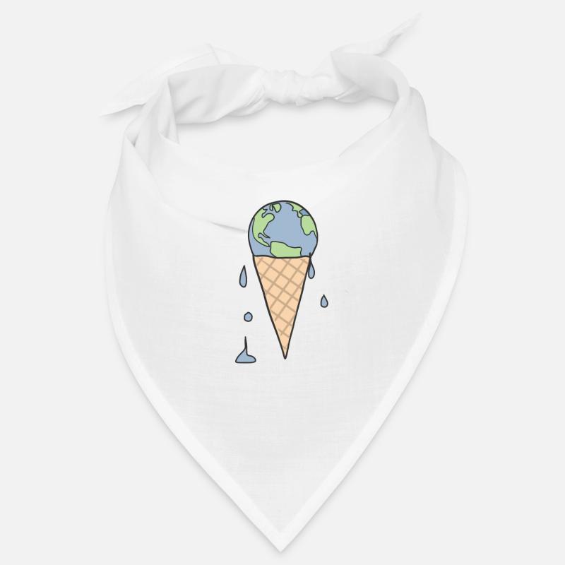 Eis Klimaschutz Erde Bandana