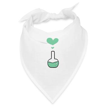 Kolben Chemie Chemiker - Bandana - Weiß - Vorne