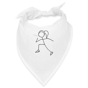 läuferin sport - Bandana - Weiß - Vorne