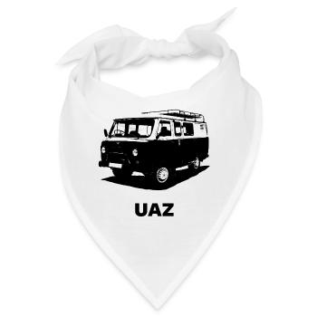UAZ Geländewagen Offroad Russland Buchanka 4x4 - Bandana - Weiß - Vorne