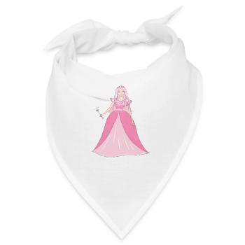 Prinzessin Glitzer - Bandana - Weiß - Vorne