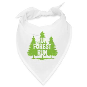 Run Forest Run - Bandana - Weiß - Vorne