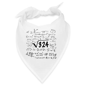 Wurzel 324 Geburtstag Mathematik - Bandana - Weiß - Vorne