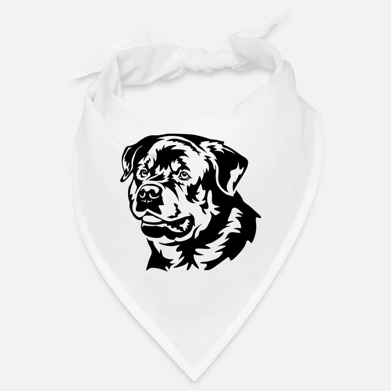 Rottweiler Head Bandana