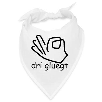 dri gluegt - Bandana - Weiß - Vorne