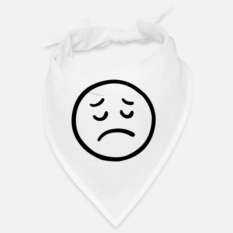 Sad face with thoughtful look Bandana