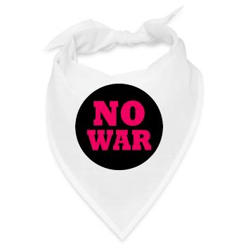No war - Bandana - Weiß - Vorne