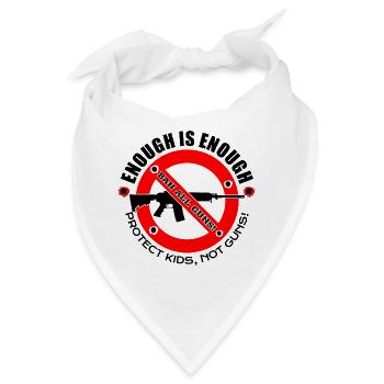 ANTI-GUNS-| JETZT REICHT ES - Bandana - Weiß - Vorne