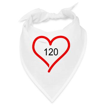 Tempo 120 - Bandana - Weiß - Vorne