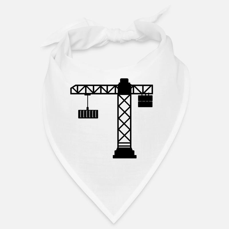 Crane with sea container Bandana