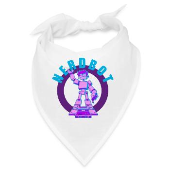 NERDY forever - Nerdbot - Bandana - Weiß - Vorne