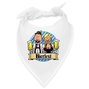 Bierfest Festliches Design - Bandana - Weiß - Vorne