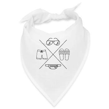 DIE 4 must-haves für den Party Sommer - Bandana - Weiß - Vorne