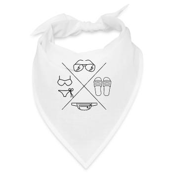 DIE 4 must-haves für den Party Sommer - Bandana - Weiß - Vorne