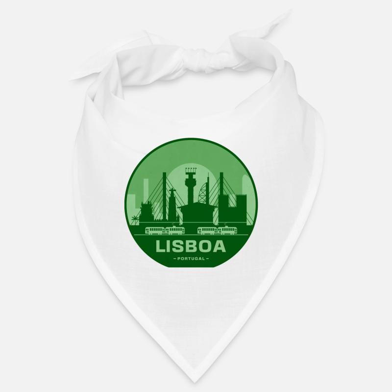 Trains Silhouette des ponts Lisboa Bandana