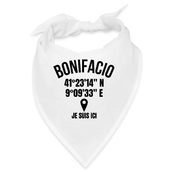 Korsika, Korsischer Humor, Bonifacio, Korsika - Bandana - Weiß - Vorne